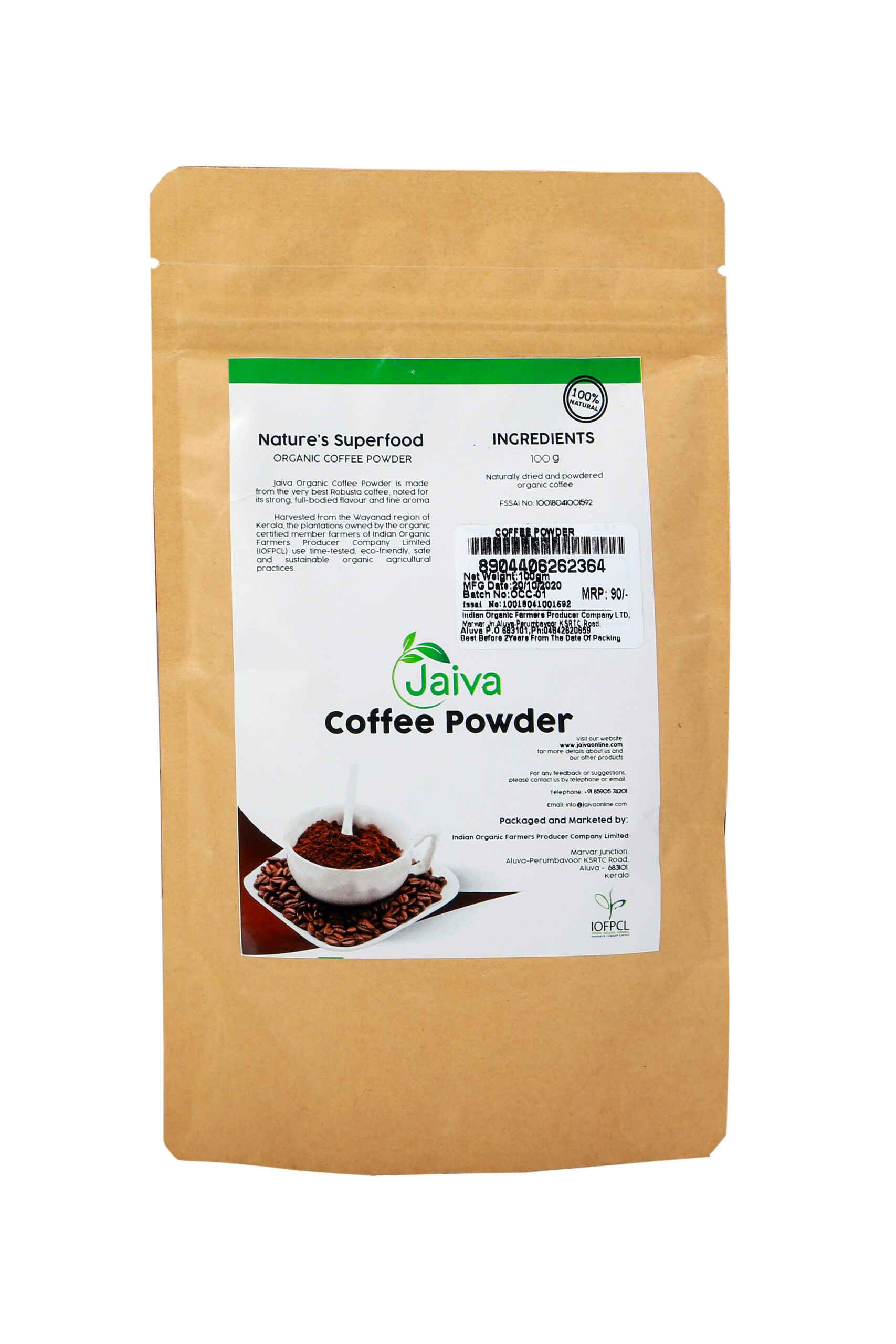 Organic Filter Coffee Powder Jaiva